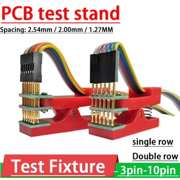 2,54 mm 2,00 mm 1,27 mm 3P 4P 5P 6P 7P 8P 10P PCB Test Stand programování Ladění Stáhnout Burning Klip pin JTAG Přípojka kabel Sondy