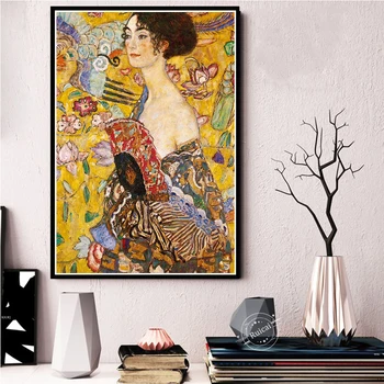 Gustav Klimt Wall Art Malířské Plátno Plakáty A Tisky Obraz Vintage Plakát Dekorativní Domova
