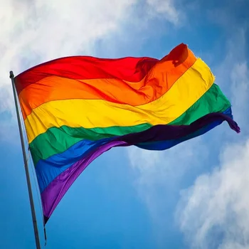 90*150 cm 60*90cm Party Dekorace Vlajky Gay Pride Bisexuální Pansexuální Lesbické Pride Vlajka Geminbowl Duha Visí Vlajky