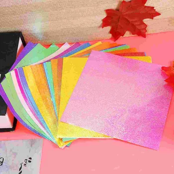 Papír Origami Metrů Řemeslo Třpytky Duhové Dekorace Skládací Oragaminpaper Listy Coloredcolor Stavební Řemesla Jiskřivý