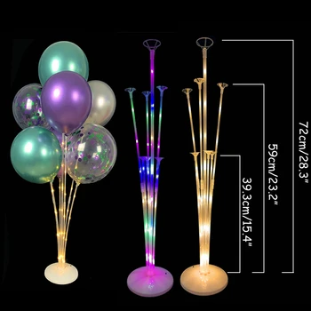 LED Světlo Balón Sloupec Stát Stranou LED Balón s podstavcem Klipy, Svatby, Narozeniny Vzduchu Míč Držák Výzdobu Globos Miminko
