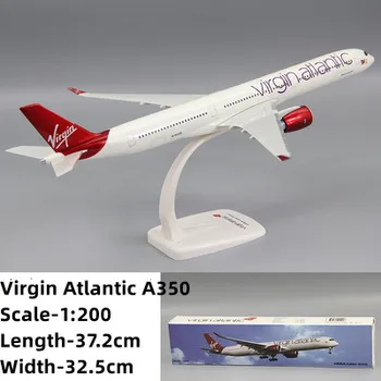 37.2 cm Měřítko 1:200 ABS Plastu British Air Virgin Atlantic Airlines Airbus A350-1000 Smontované Sestavy letadlo model Letadla
