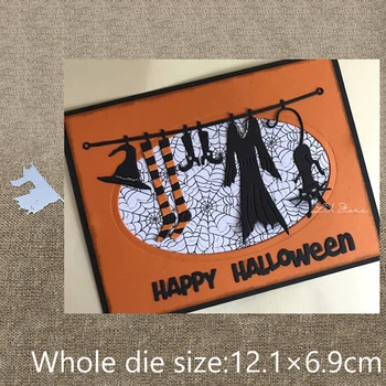 Nový Design Řemesla Řezání Kovů Die Die cuts Halloween Ozdoby dekorace scrapbook Album Papírové Karty Plavidla, Ražba lepíků