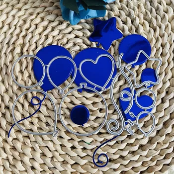 Řezání kovů Zemře balónek kulatý oválný star tvaru srdce diy Scrapbooking, Foto Album Dekorativní Ražba PaperCard Řemesla