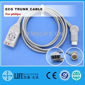 EKG 3-vede kufru kabel Pro philips pacienta sledovat