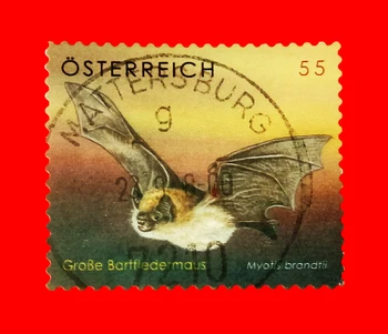 1ks Rakousko Poštovní Známky Obří Bat Použit místo Označené Poštovní Známky pro Sběr