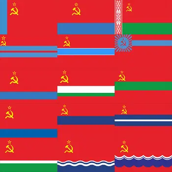 15 členských států v Sovětském období vlajkou 3x5ft 90 × 150 cm Vlajkou estonské SSR a ruské SFSR