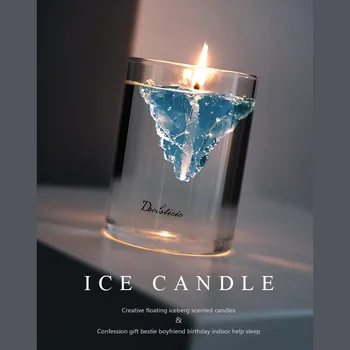 Plovoucí Ledovce Vonné Svíčky Ručně vyráběné Želé Vosk Svíčky свечи свеча Svíčky Vonící Vůně, Dárek k Narozeninám, bytové Dekorace