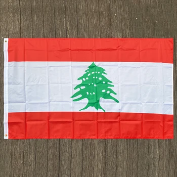 xvggdg 90 x 150cm Libanon národní vlajkou, na sto procent polyester tištěné Libanonu vlajky