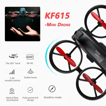 2022 Nové KF615 drone 4k profesionální rc letadlo vrtulník fpv s 4K HD Duální Kamera RC Dron RC Quadcopter hračky pro kluky, MIni dron