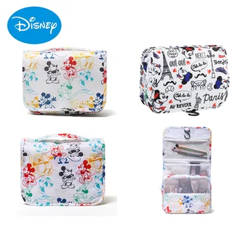 Disney Přenosné Kosmetické Tašky pro Dívky, Ženy, Anime Obrázek Mickey Minnie Roztomilý Velké Kapacity Storage Bag Wash Bag Vánoční Dárky