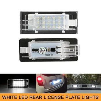 2x Bílé LED Licence spz, Světla pro Renault Captur Espace Fluence, Scenic Šířky Laguna Modus Zoe Car Styling