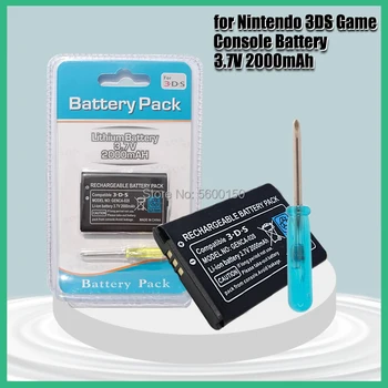2000mAh 3.7 V Nabíjecí Lithium-ion Baterie Pack pro Nintendo 3DS, Náhradní baterie s toolsy