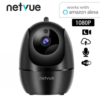 NETVUE Wifi Kamera 360°, Baby Monitor, Noční Vidění Bezpečnostní Pet Ip Kamera 1080p CCTV Ai Lidské Detectiona S Netvue App Alexa