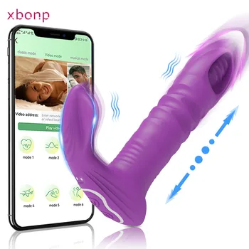 Bluetooth APP Řízené Vibrátor Ženy Bezdrátové Vrazil Vibrátor G Spot Klitoris Stimulátor Nosit Sexuální Hračky pro Ženy G Kalhotky