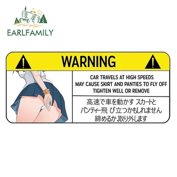 EARLFAMILY Legrační Auto Samolepka pro Kalhotky Varování Nahlédněte Plácnout Nálepku Anime JDM Vinyl Okna Samolepky na Zeď