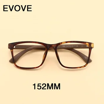 Evove Nadrozměrných Brýle Rámy Mužské Ženy Falešné Dřevěné Obilí Brýle Muži Velké Brýle na Čtení Optických Předpis