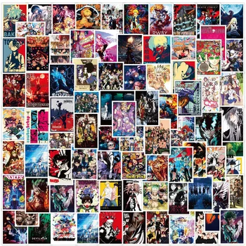 10/30/50/100KS Anime Samolepky Mix Demon Slayer Útok na Titan Nálepka Plakát Telefon, Kolo, Notebook, Auto, Dítě Cartoon Sticker Nálepky