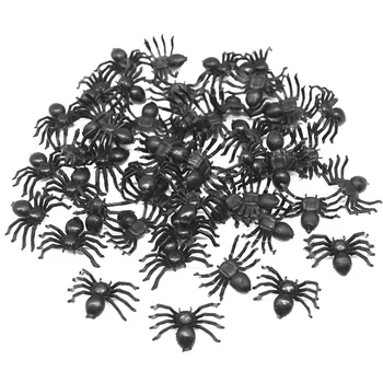 50ks Horor Černý Pavouk Strašidelný Dům Spider Web Bar Party Dekorace Dodávky Simulace Složité, Hračka, Děti, Halloween Dekorace