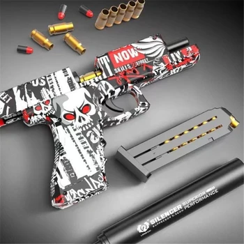 Pistoli M1911 Graffiti Hračky Zbraň Shell Vyhození Airsoft Pistole Soft Kulka Pro Kluky, Dívky, Venkovní CS Sportovní Střelba Pistole
