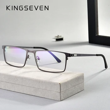 KINGSEVEN Náměstí Brýle Muži Ženy Módní Retro Předpis Optické Podívaná Brýle Brýle Rám Vintage Brýle
