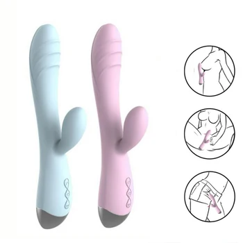 Výkonné Vibrátory USB Účtován Sex 12 Rychlost G-Spot Masér Kouzelná Hůlka pro Ženu, Vodotěsné Sex Hračky, Klitoris Stimulátor Vagíny
