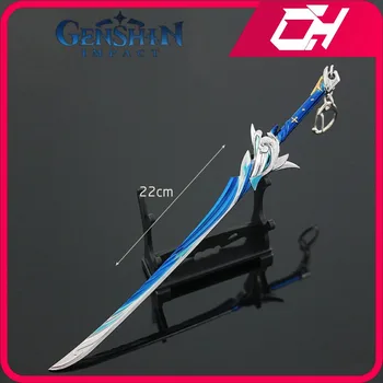 Genshin Dopad 22cm Haran Geppaku Futsu Hra Periferní Zbraň Model Keychain Kamisato Ayato Replika Meče, Nože, Katany, Dítě, Hračka