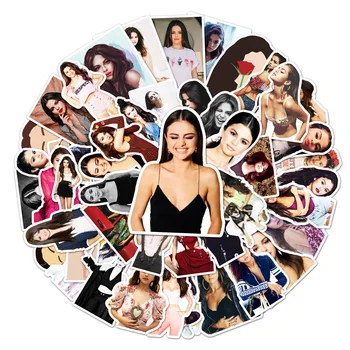 10 / 30 / 50ks Populární Krásná Žena Selena Gomez Graffiti Osobnosti DIY Kufr Mobilní Telefon Případě Hračka, Nálepka Velkoobchod