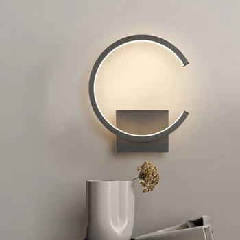 LED Nástěnné Svítidlo Ložnice Osobnost Noční Lampa Nordic Obývací Pokoj Pozadí Nástěnné svítidlo Jednoduché, Vnitřní Osvětlení Chodby Lampy