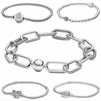Nové Šperky Pro Ženy, Designový Náramek Fit Originální Pandora DIY Feminino Kouzlo Beadeds 925 Sterling Silver Korálky Náramek Pulceras