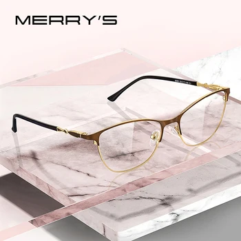MERRYS DESIGN Ženy Módní Trendy Cat Eye Brýle Full Frame Dámy Krátkozrakost Brýle na Předpis Optické Brýle S2108