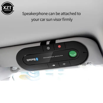 Mini Sluneční Clony Klip Bluetooth-kompatibilní Reproduktor Audio MP3 Music Receiver Car Kit Bezdrátové Handsfree Reproduktor Telefonu Adaptér