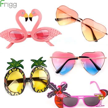 IN Beach Party Novinka Flamingo Party Dekorace Svatební Výzdoba Ananas sluneční Brýle Havajské Legrační Brýle Případě Potřeby