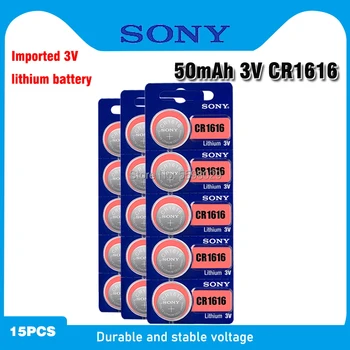 15pcs Sony CR1616 knoflíkové Baterie DL1616 ECR1616 LM1616 Cell Lithium Coin Baterie 3V EE6221 Pro Hodinky, Elektronické Hračky Dálkové