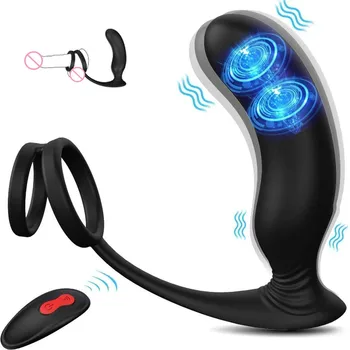 Anální Vibrátor Prostaty, Masáž Vibrační anální kolík s Penis Ring Bezdrátové Dálkové Ovládání G-Spot Sexuální Hračky pro Muže