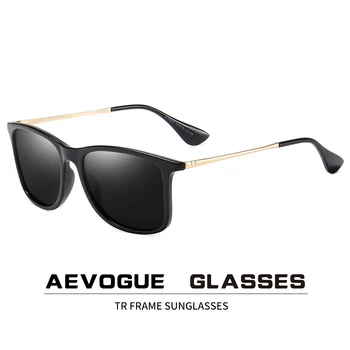 AEVOGUE Nové TR Módní Klasické Muži Ženy Polarizované sluneční Brýle Square Retro Sluneční Brýle Značky Návrhář UV400 AE0771