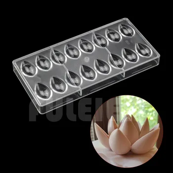 3D Lotus formy polykarbonát Čokoládové formy, kuchyňské nářadí dort cukroví PC čokoládové formy pečení pečivo nástroje