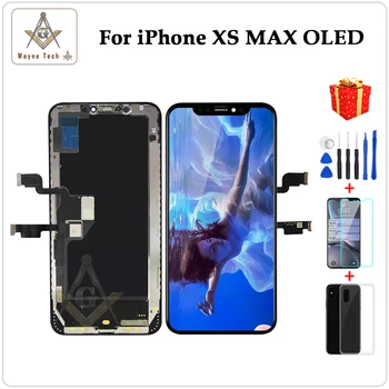 Top Kvalitní Real OLED Displej, 6.5 palcový Displej Pro iPhone XS MAX Touch Digitizer Shromáždění S Velkým 3D Touch HDR