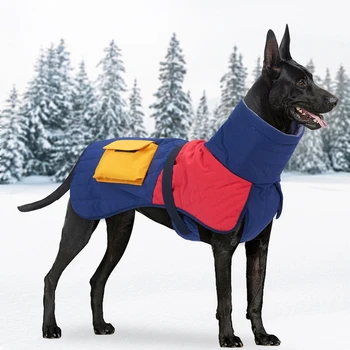 Oblečení Pro Velké Psy Zimní Teplý Velký Pes Vesta Bunda Kabát Nepromokavé Pet Pes Oblečení, Francouzský Buldok, Greyhound Dobrman Oblečení