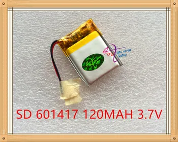 L energie baterie 3.7 V lithium polymer baterie 601417 120MAH malé hračky malý reproduktor Bluetooth dálkové ovládání letadla