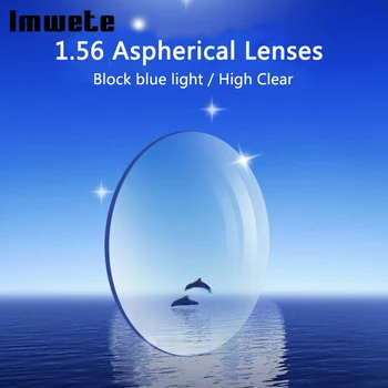 Imwete Anti-blue Light Asférické Brýle na lékařský Předpis 1.56 1.61 1.67 Pryskyřice Čočky Jasné, Přizpůsobení Čočky Krátkozrakost Dalekozrakost