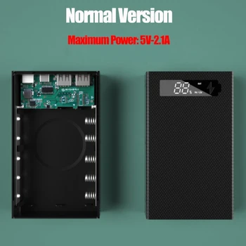 Odnímatelný LCD Displej DIY 5x18650 Baterie Power Bank Case Shell Přenosný Externí Box bez Baterie Powerbank Protector