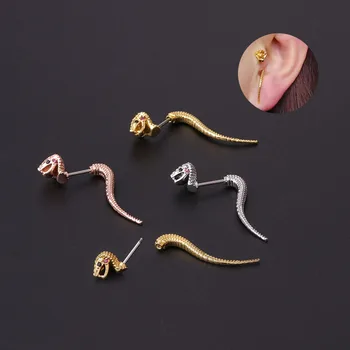1ks Had-Tvar Náušnice pro Ženy 2021 Trend Módní Šperky ucho manžety 20G Nerezové Oceli Piercing Náušnice pro Mládež