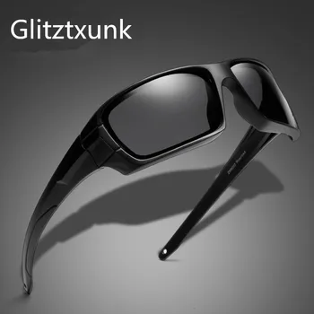 Glitztxunk Nové Polarizované sluneční Brýle Muži Módní Značky Náměstí Sport Sluneční Brýle Pro Muže, Cestování, Rybaření Brýle UV400 Oculos