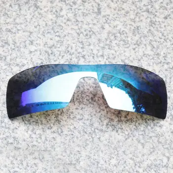 E. O. S Polarizační Vylepšené Náhradní Objektivy pro Oakley sluneční Brýle Oil Rig - Ice Blue Polarized Mirror