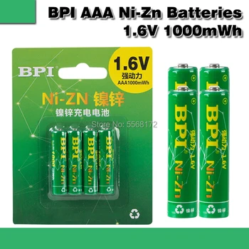 1.6 v AAA 1000mWh nabíjecí baterie nizn Ni-Zn aaa 1,5 v dobíjecí baterie silnější, než Ni-MH, Ni-Cd baterie