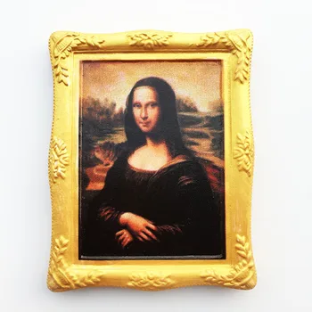 Magnet na ledničku Suvenýr Svět Turistických Památek Francie Slavný Obraz Mona Lisa je Úsměv Lednička Magnety, Země, Cestování, Výzdoba
