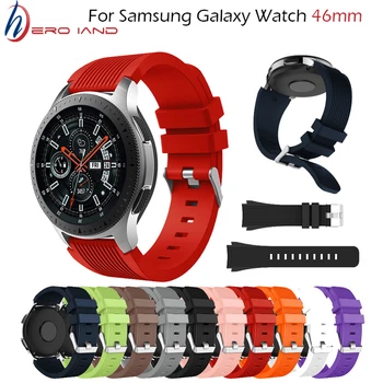 Popruh pro Samsung Galaxy Hodinek 46mm Silikonové Kapela 22mm chytré hodinky Samsung pro Gear S3 Classic /S3 Hranice už náhradu