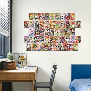 50/100ks Anime Časopis se Vztahuje na Estetické Stěny Koláž Kit Manga Světlé Barvy Obývací Pokoj Ložnice Umění Dekorace Mladých Dospělých