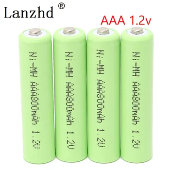 2020 AAA Dobíjecí Baterie AAA 1,2 V Baterie 800mah Ni-MH batteies Dobíjecí Baterie pro Dálkové Ovládání Hračka(4KS-60ks)